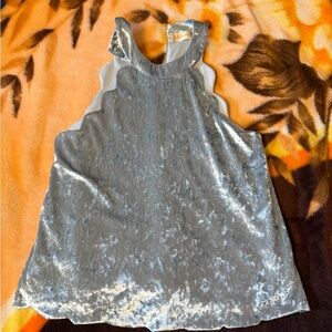 Altar'd State light blue Velvet Blouse